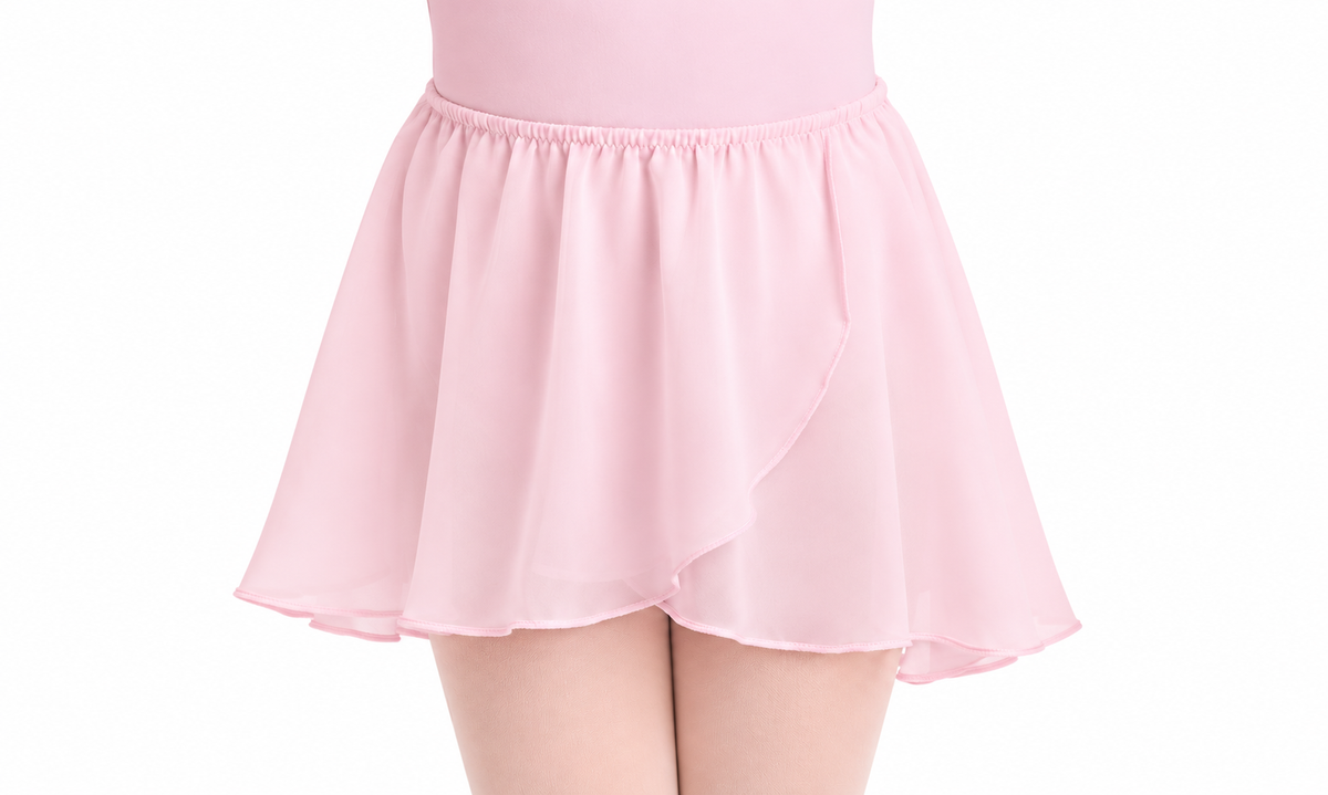 Mock wrap skirt Pink
