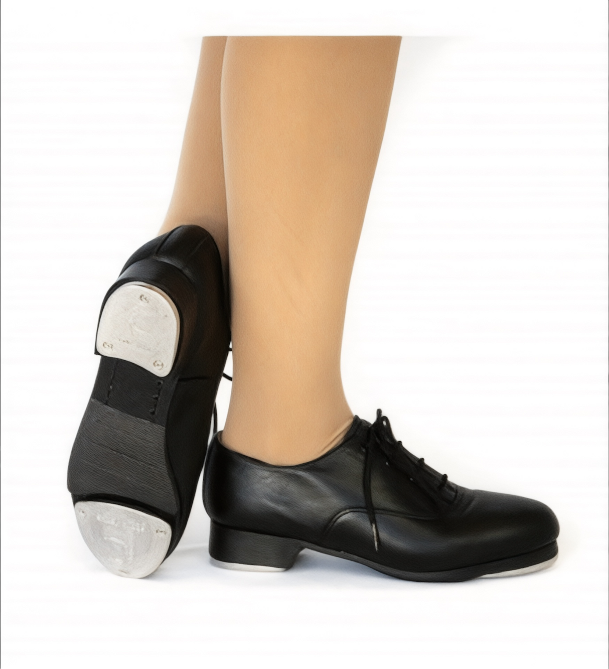 Slick Leather Oxford Lace-up Tap Shoes