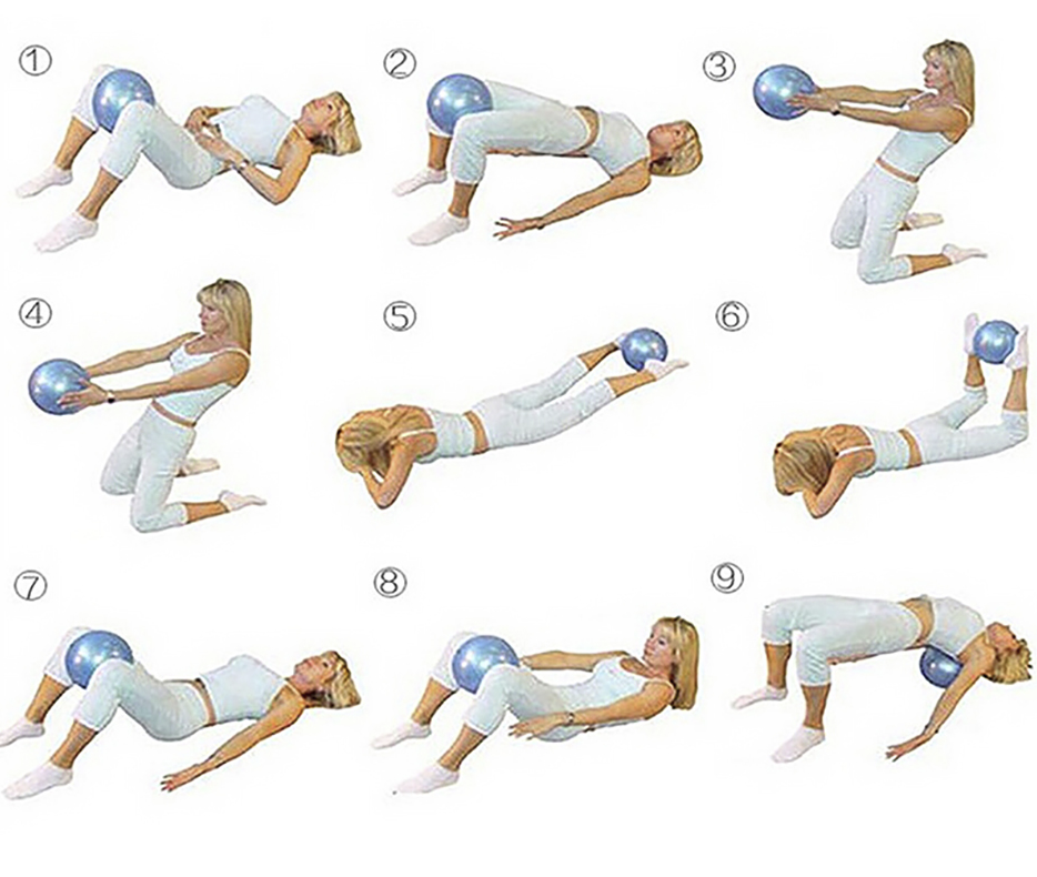 Dancers Yoga Ball 25cm Silver