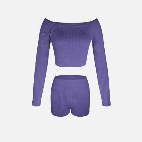 Bamboo Fiber Shorts Purple