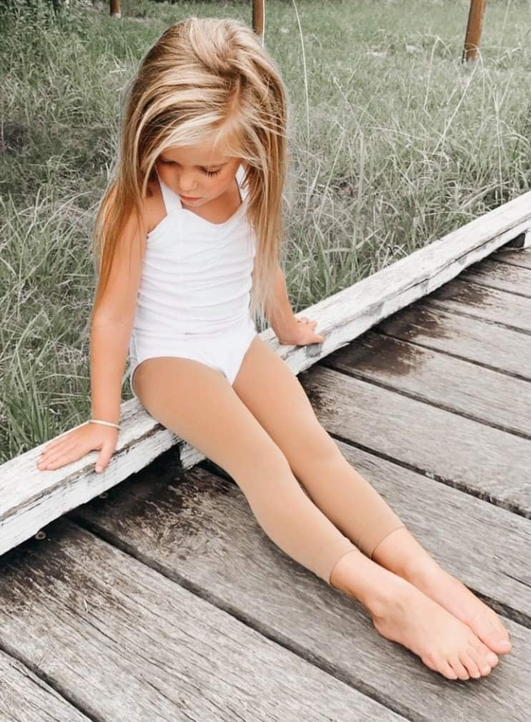 Mia Wide Strap Leotard White