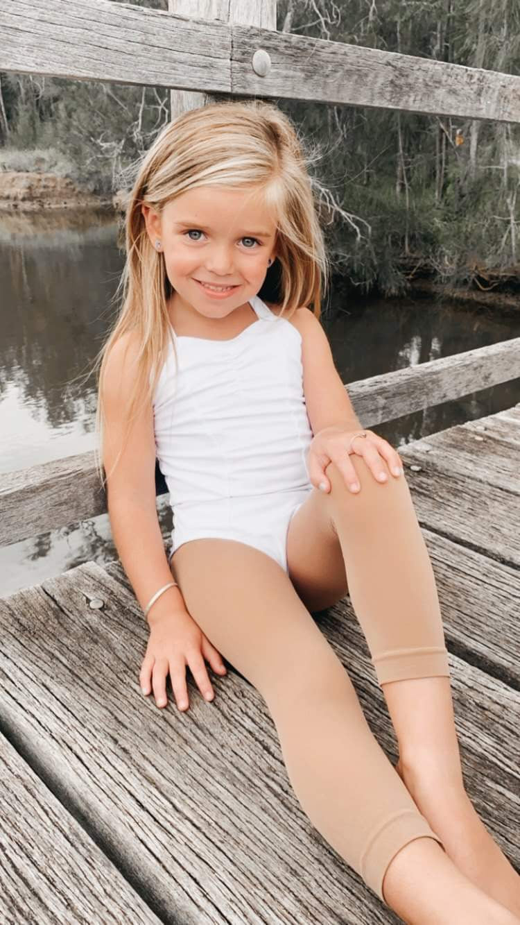 Footless Capri Jazz Tan Tights