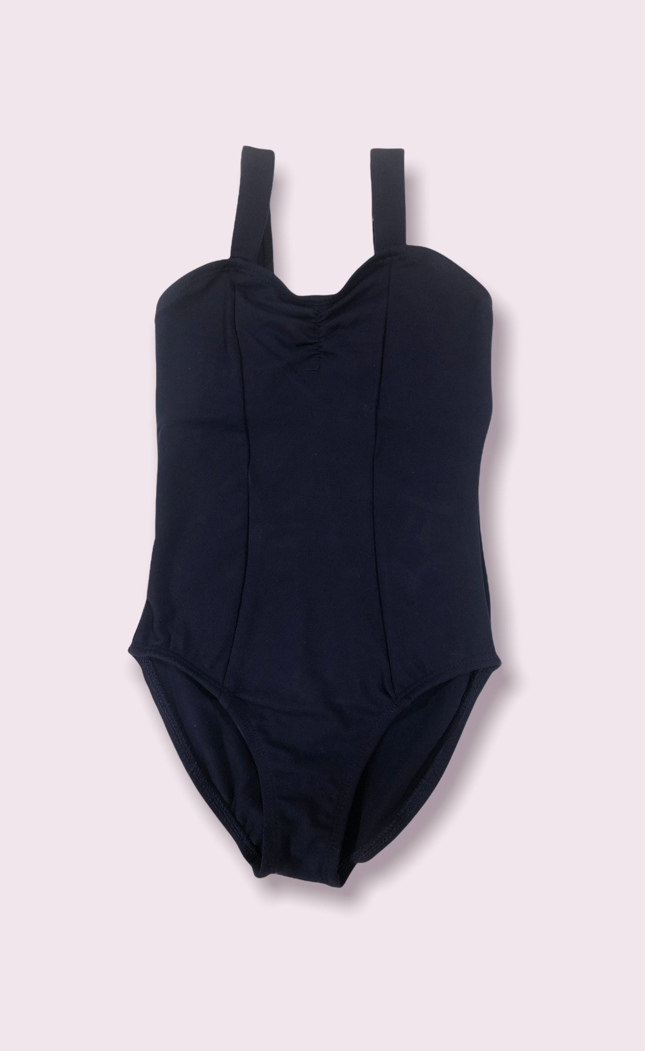 Mia Cotton Navy Ballet Leo- Lined front