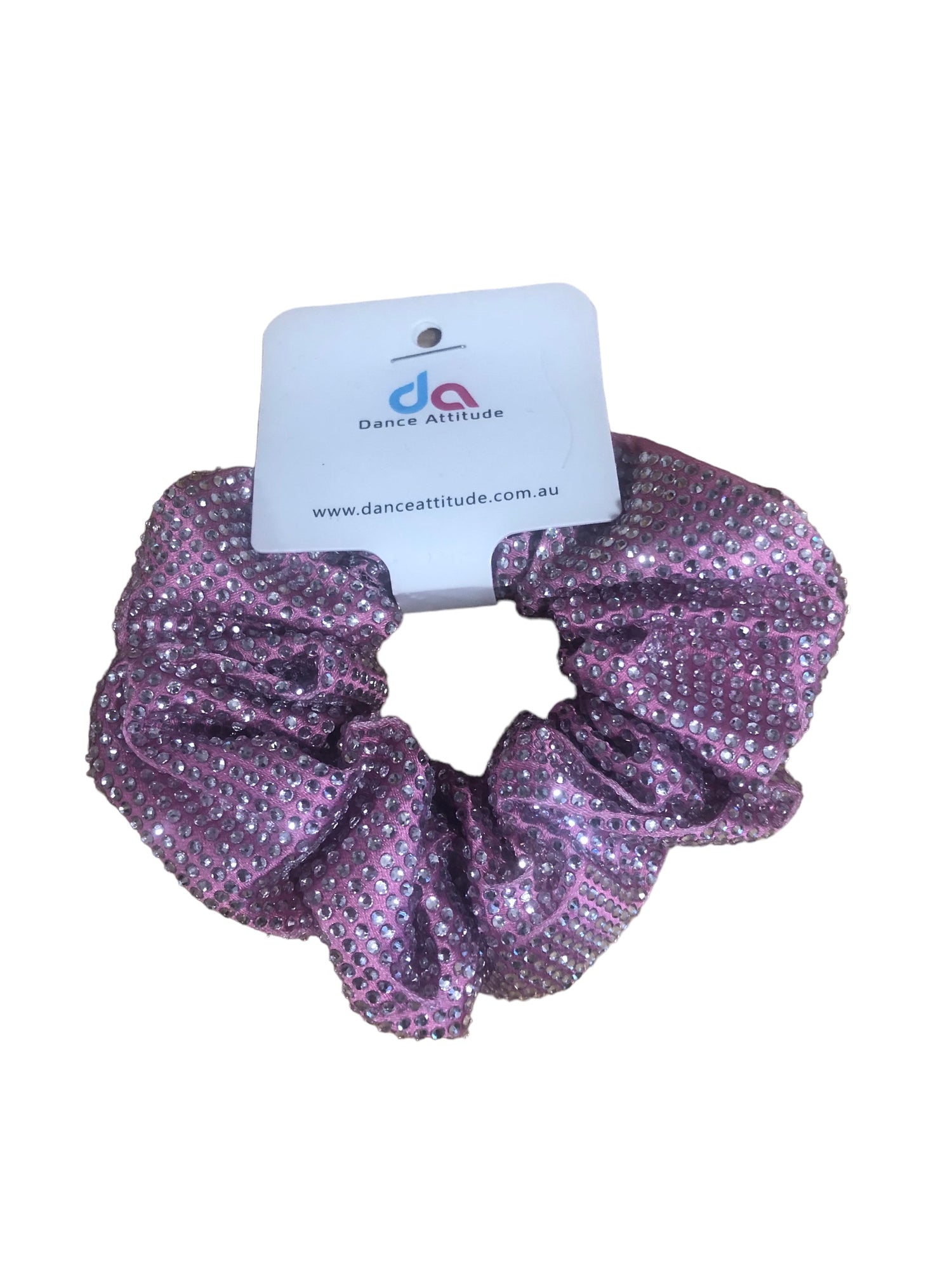 Diamonte Scrunchie Pink