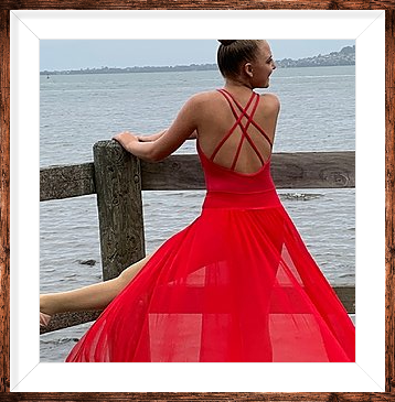 Modern Red Mesh Skirt