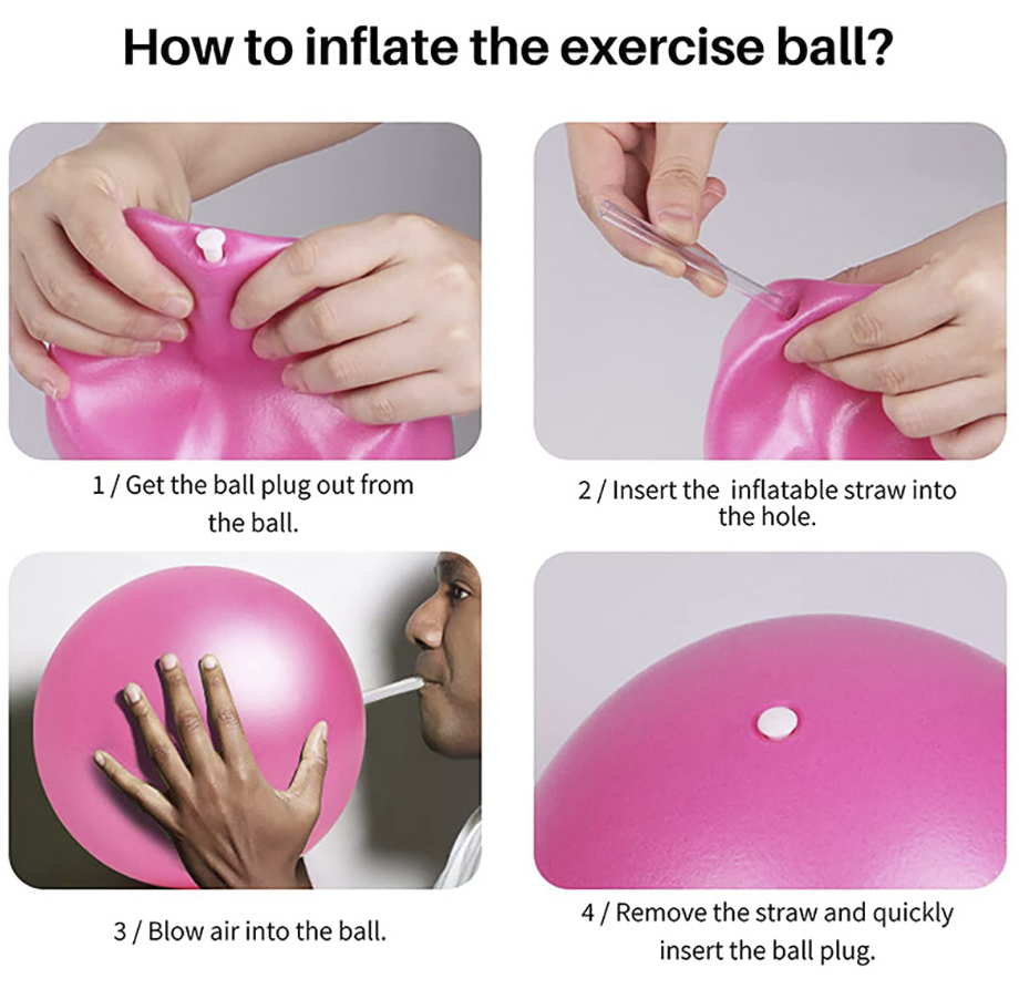 Dancers Yoga Ball 25cm Silver