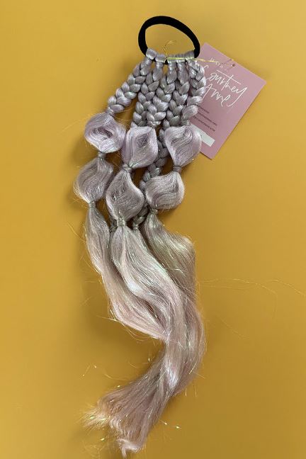 Purple Plaits and Bubbles Mini Mermaid