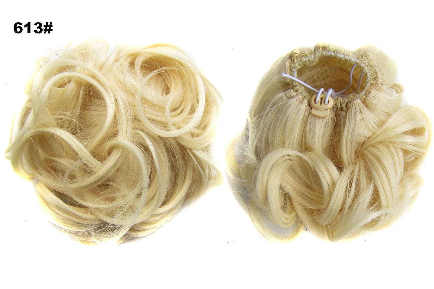 Pro Curly Bun Hair Blonde