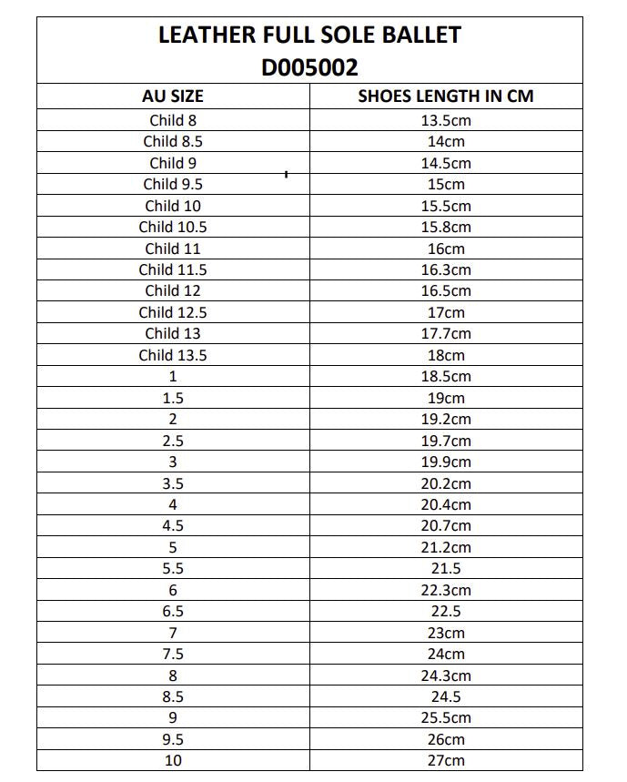 Leather Fullsole Ballet Shoes