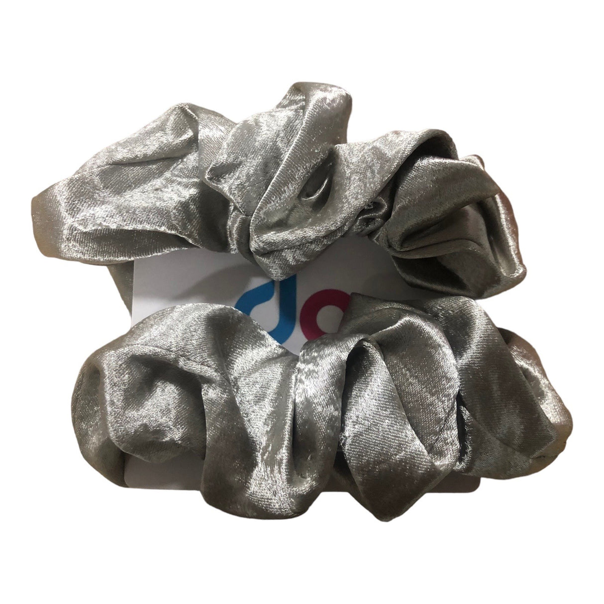 Scrunchie Pro satin Pewter 2 pack