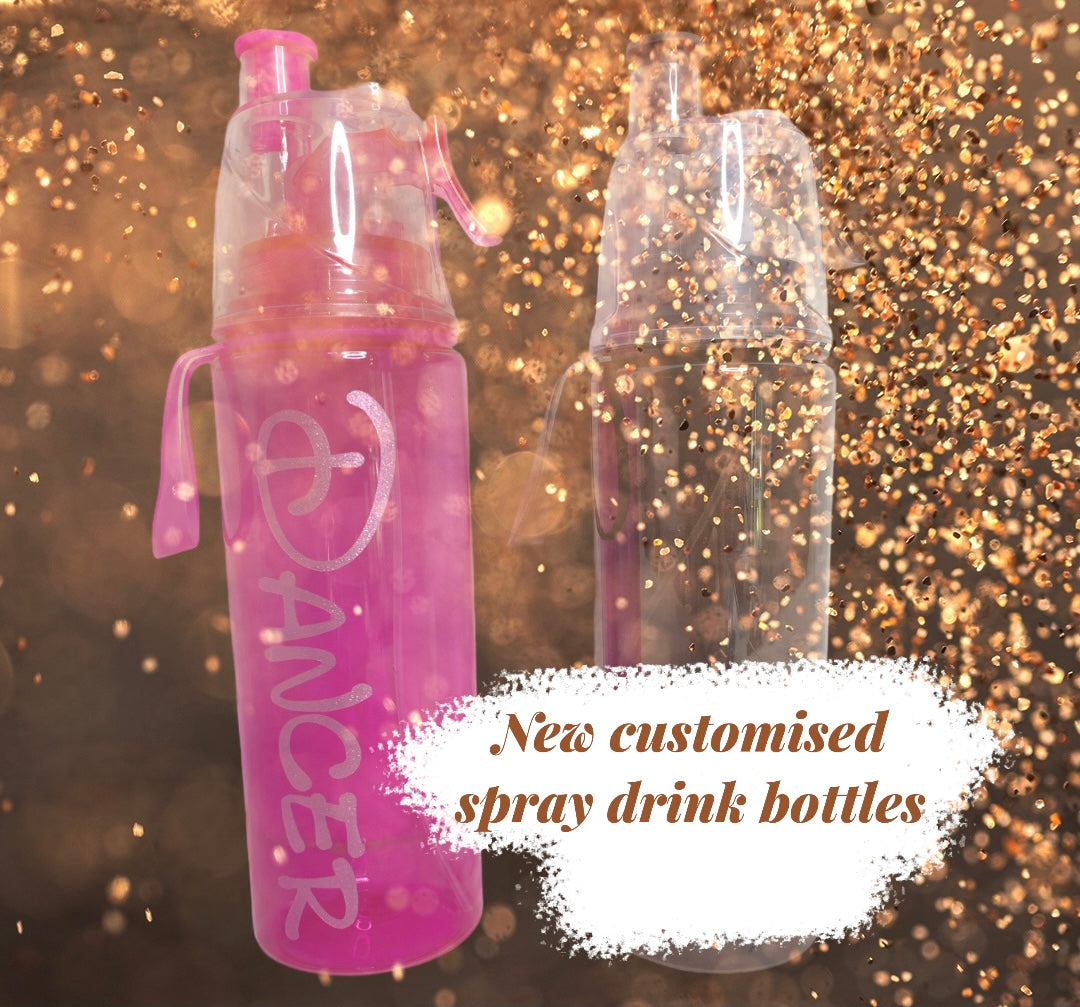 Personalised Water spray Drink Bottle