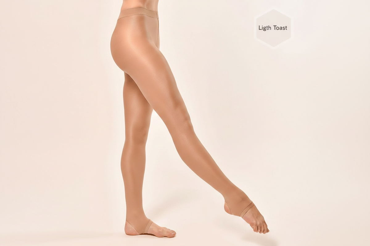 Stirrup Shimmer Tights Light Toast