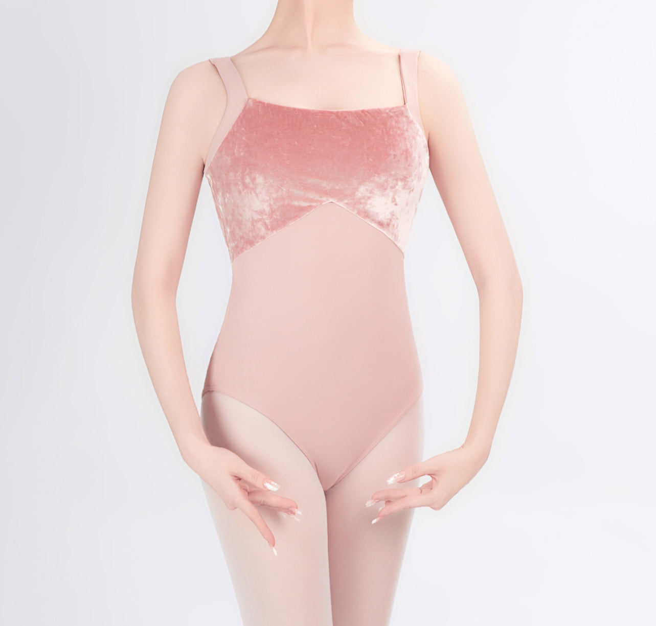 Pretty in Pink Velvet Leotard