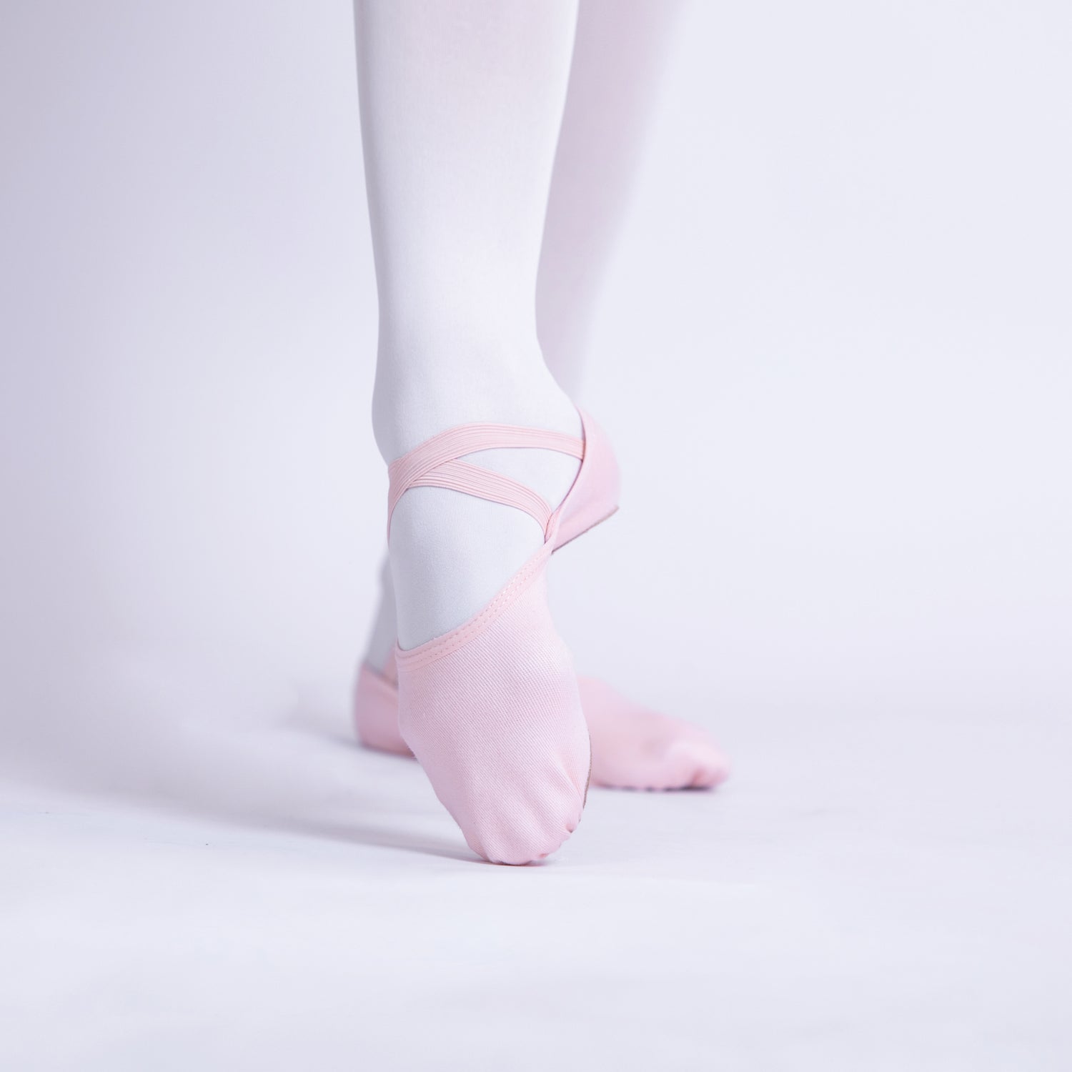 4 Way Stretch Canvas Ballet Shoes Pink