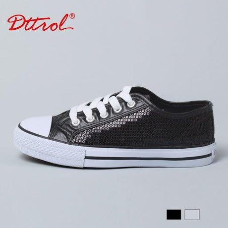 Black Sequin Low Rise