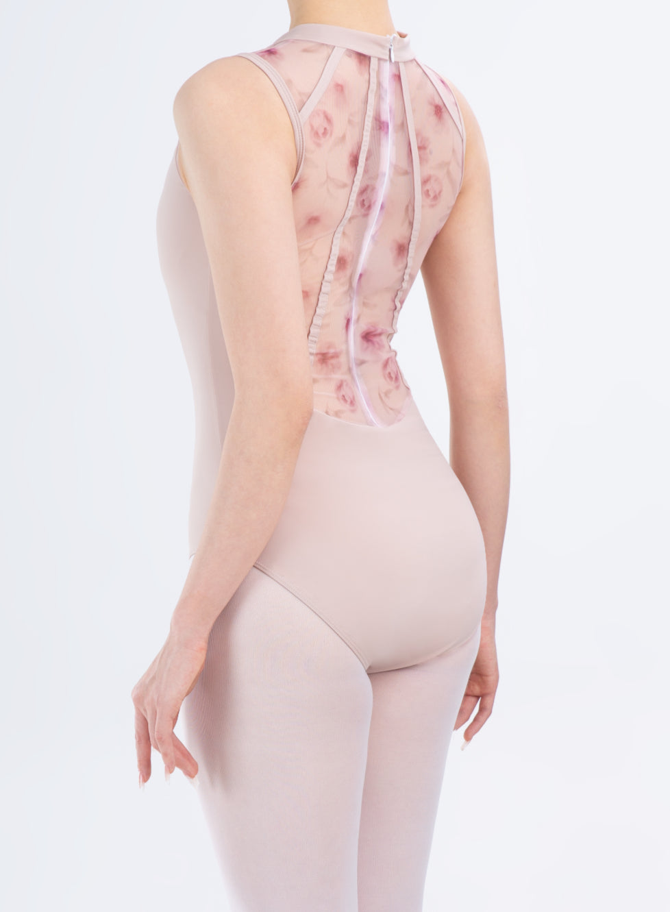 Illume leotard mesh edition pink