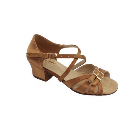Ukraine Ballroom Dance shoes Satin Tan