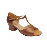 Ukraine Ballroom Dance shoes Leather Tan 73105