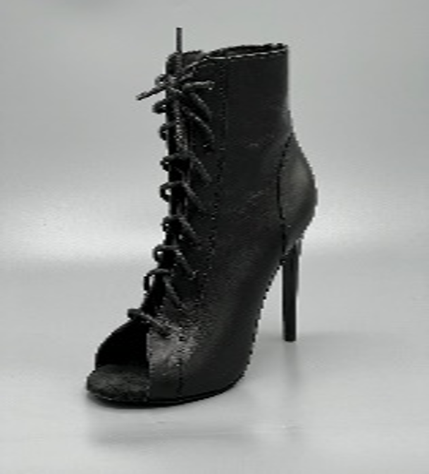 Eco Leather Stilletto Heel Acro Lace up Boots 10cm Made in Ukraine to order