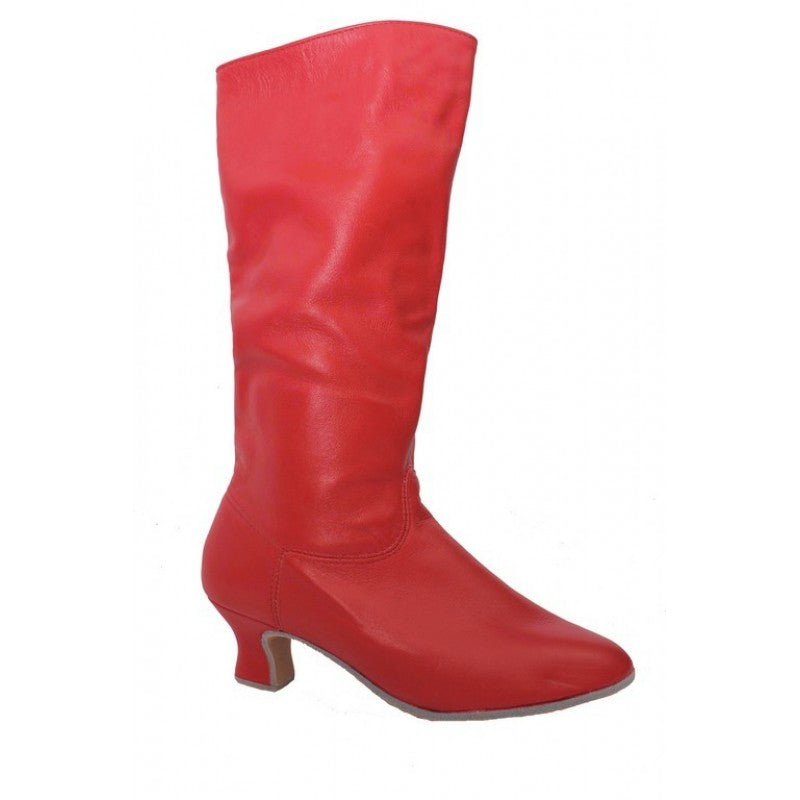Folk Boots Red Kuban heel