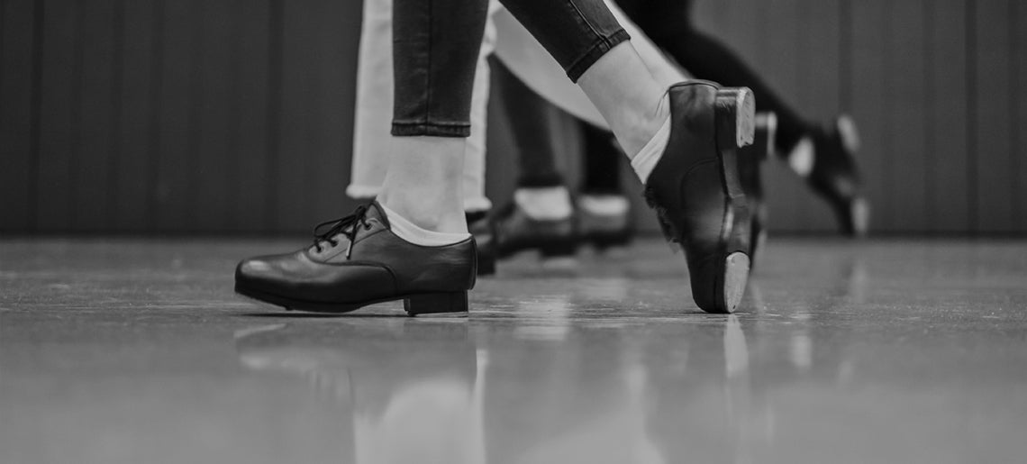 Slick Leather Oxford Lace-up Tap Shoes