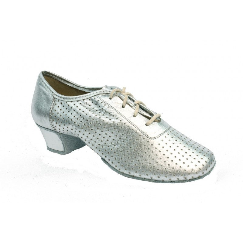 Ballroom training shoes T4D Leather silver