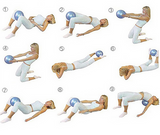 Dancers Yoga Ball 25cm Blue