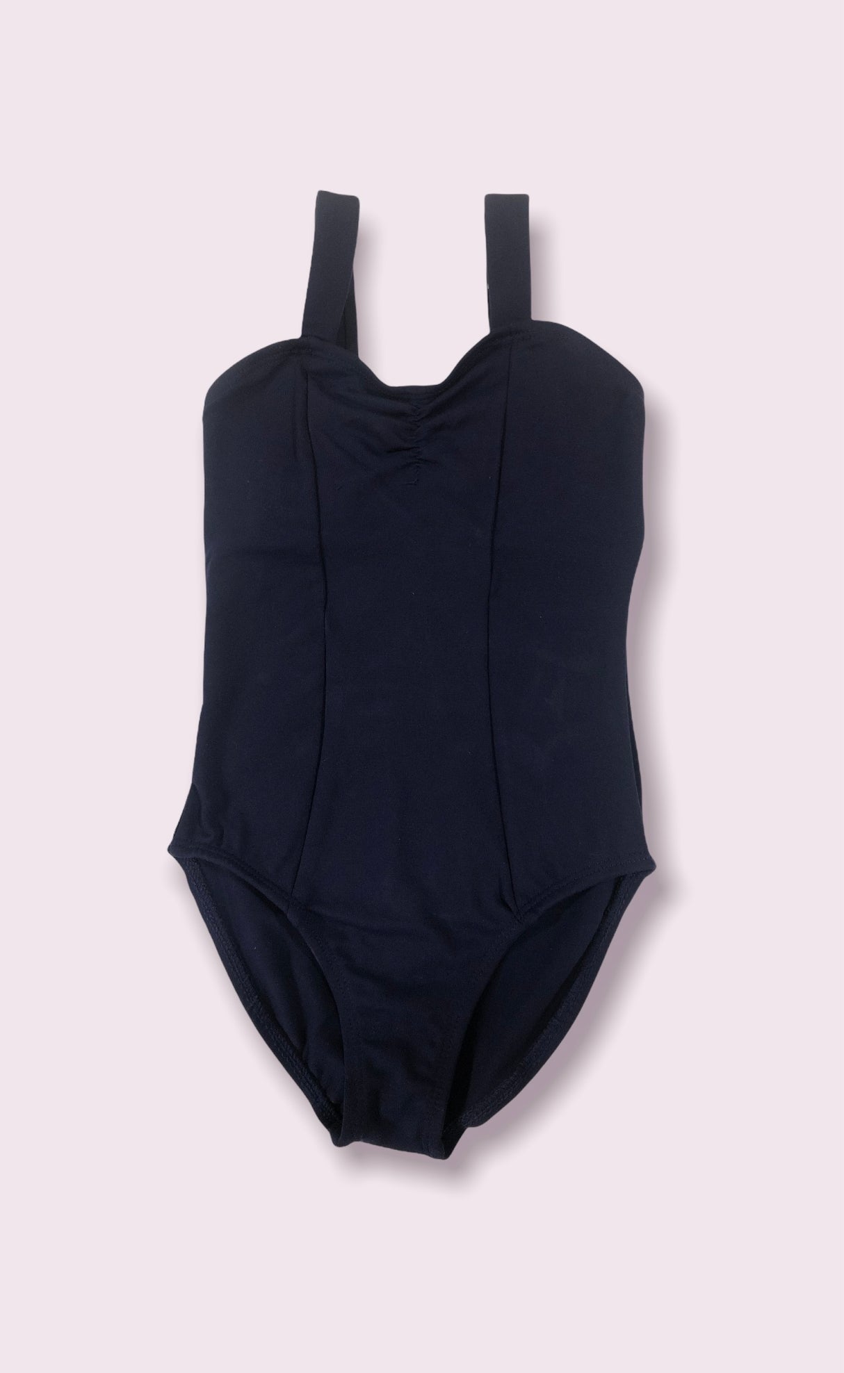 Mia Cotton Navy Ballet Leo- Lined front