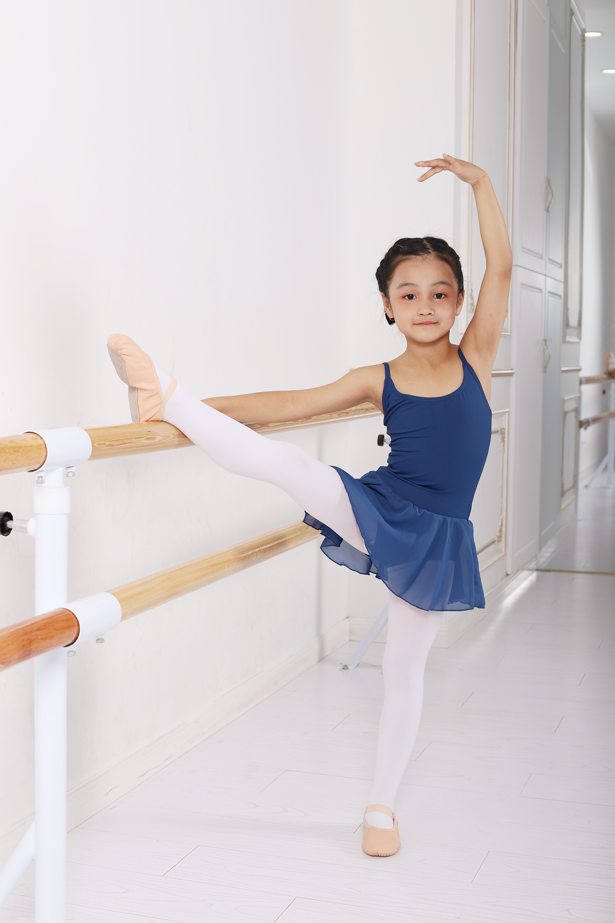 Ballet Leotard with Skirt Indigo