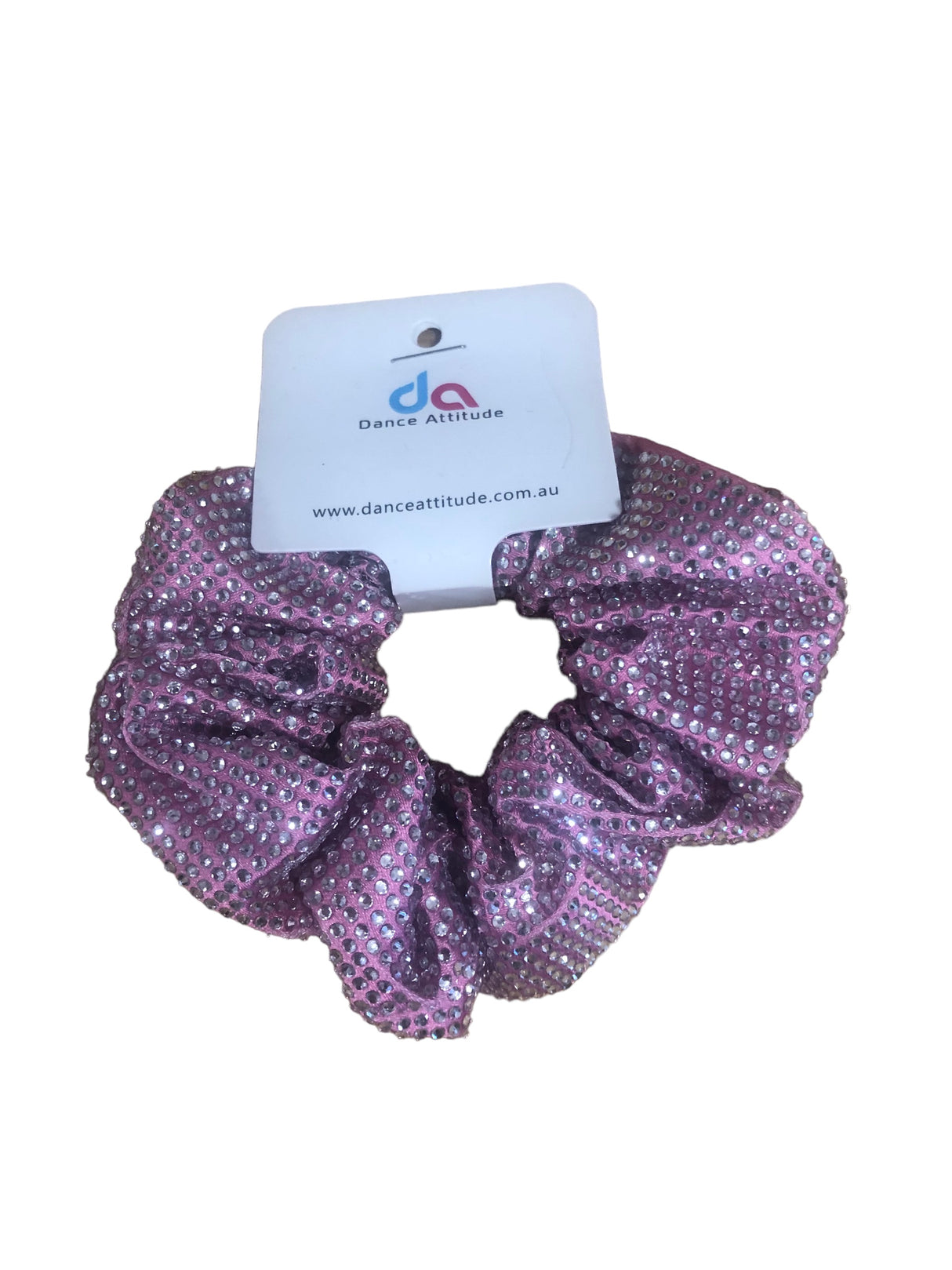 Diamonte Scrunchie Pink