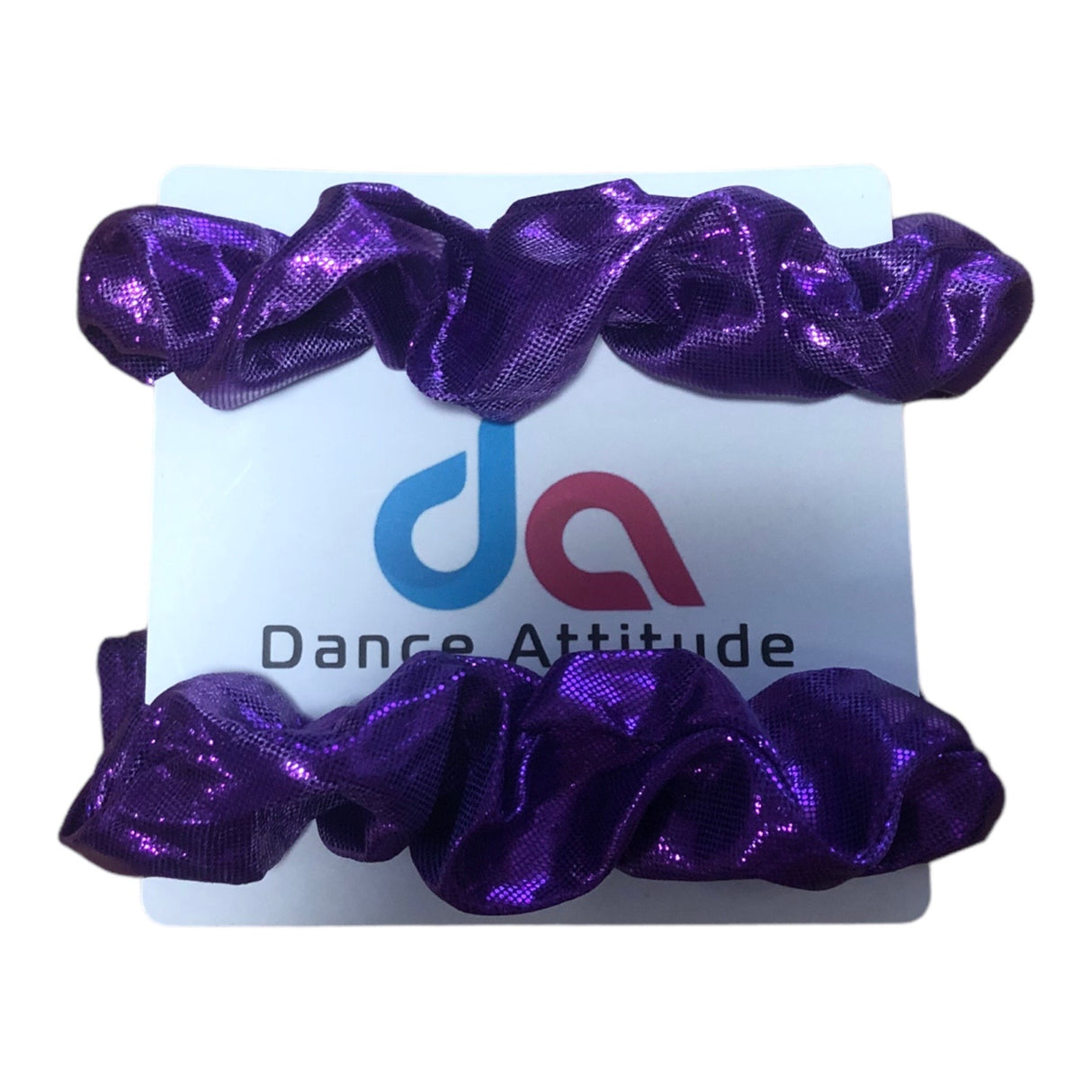 3 Metalic Scrunchie Mauve 2 pack
