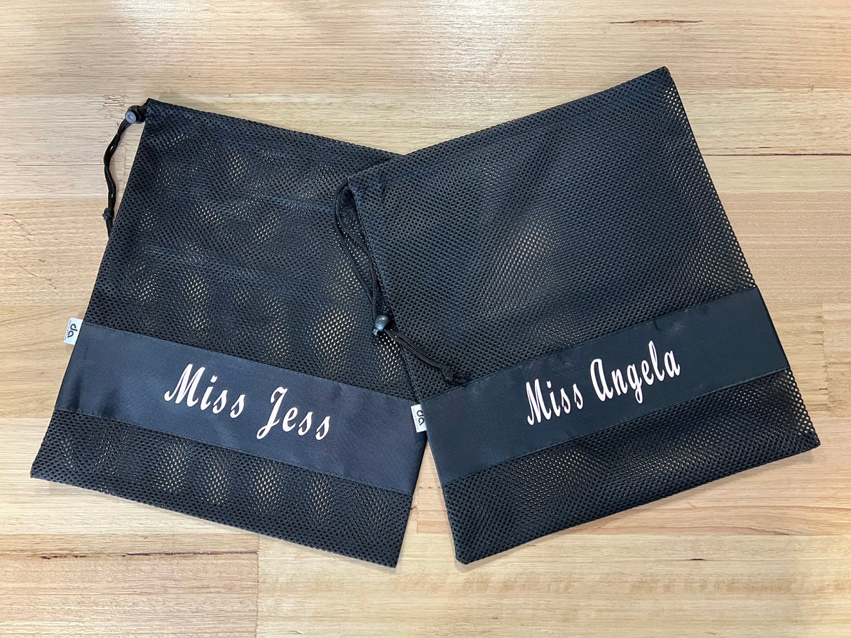 Personalised Mesh Dance Shoe Bag