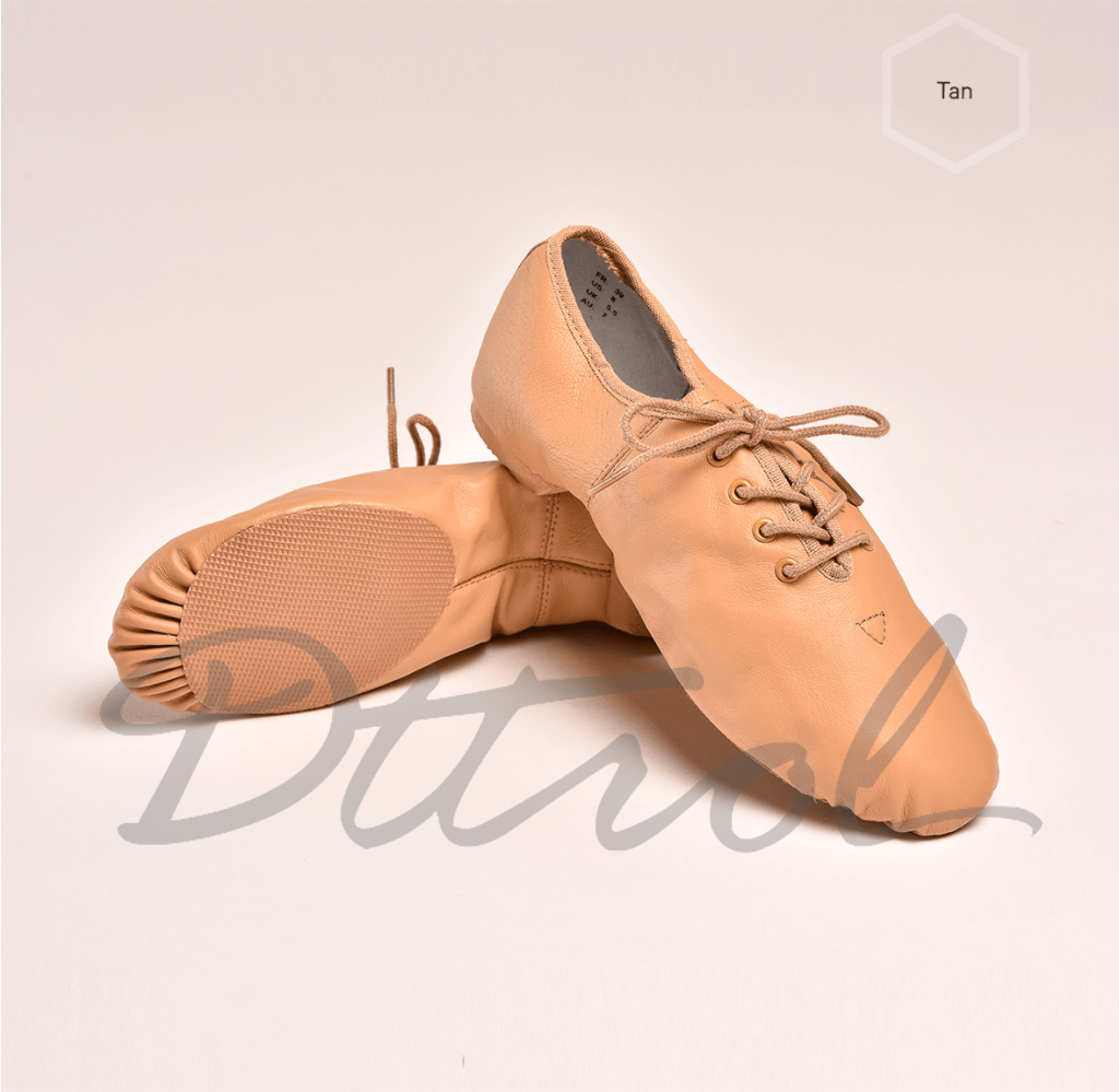 Lace Up Jazz Shoes Beige