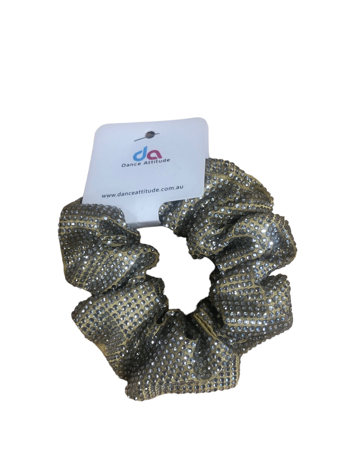 Diamonte Scrunchie Gold