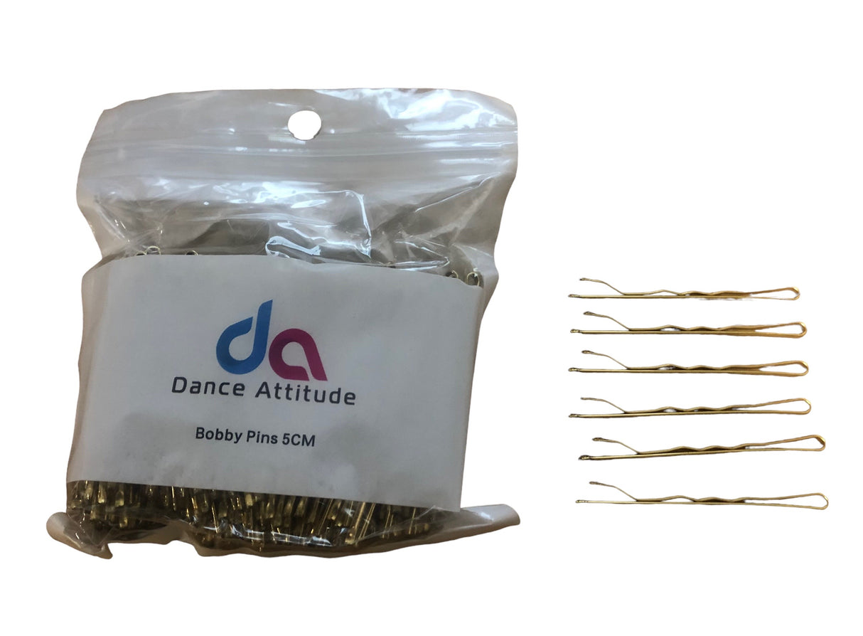 DANCE ATTITUDE Gold Bobby Pins 5cm approx 200 Pins