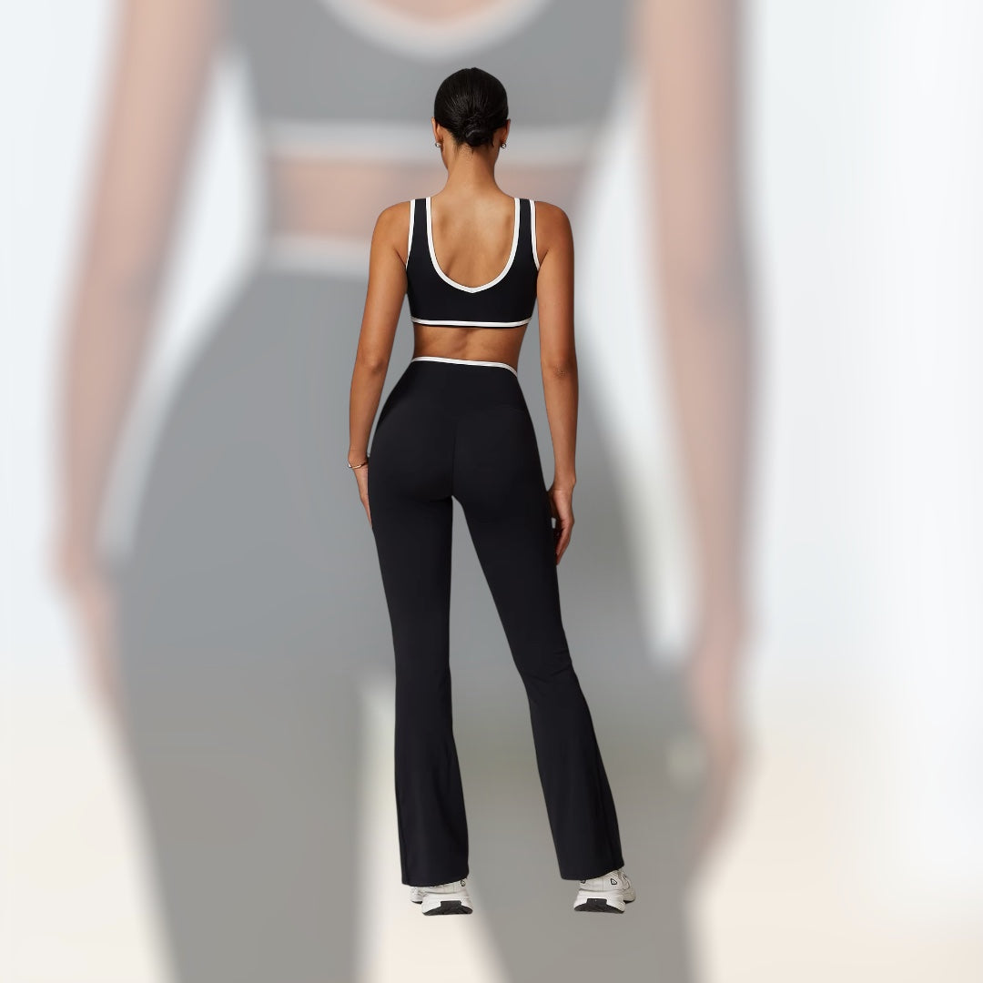 Dance Attitude Activewear Flair Dance Pants featuring white trim