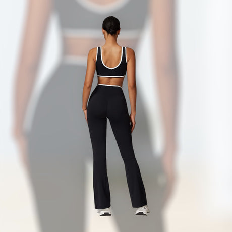 Dance Attitude Activewear Flair Dance Pants featuring white trim