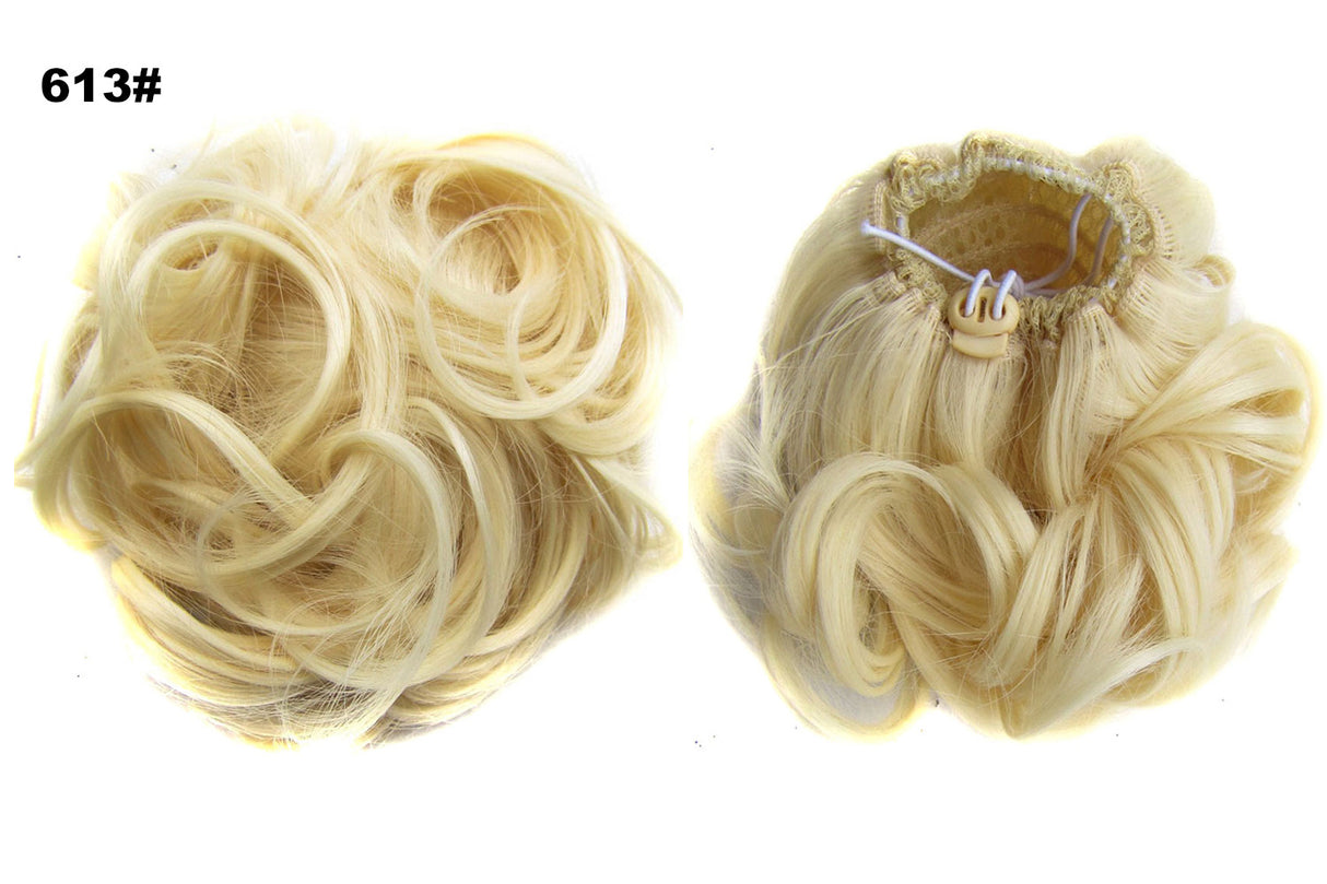 Pro Curly Bun Hair Blonde