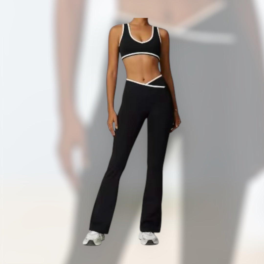Dance Attitude Activewear Flair Dance Pants featuring white trim