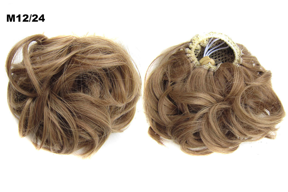 Pro Curly Bun Hair Honey Blonde