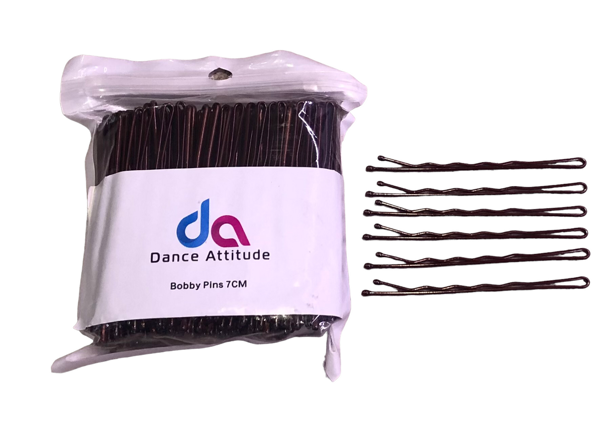 DANCE ATTITUDE Dark Brown Thickened Bobby Pins 7cm 300gm