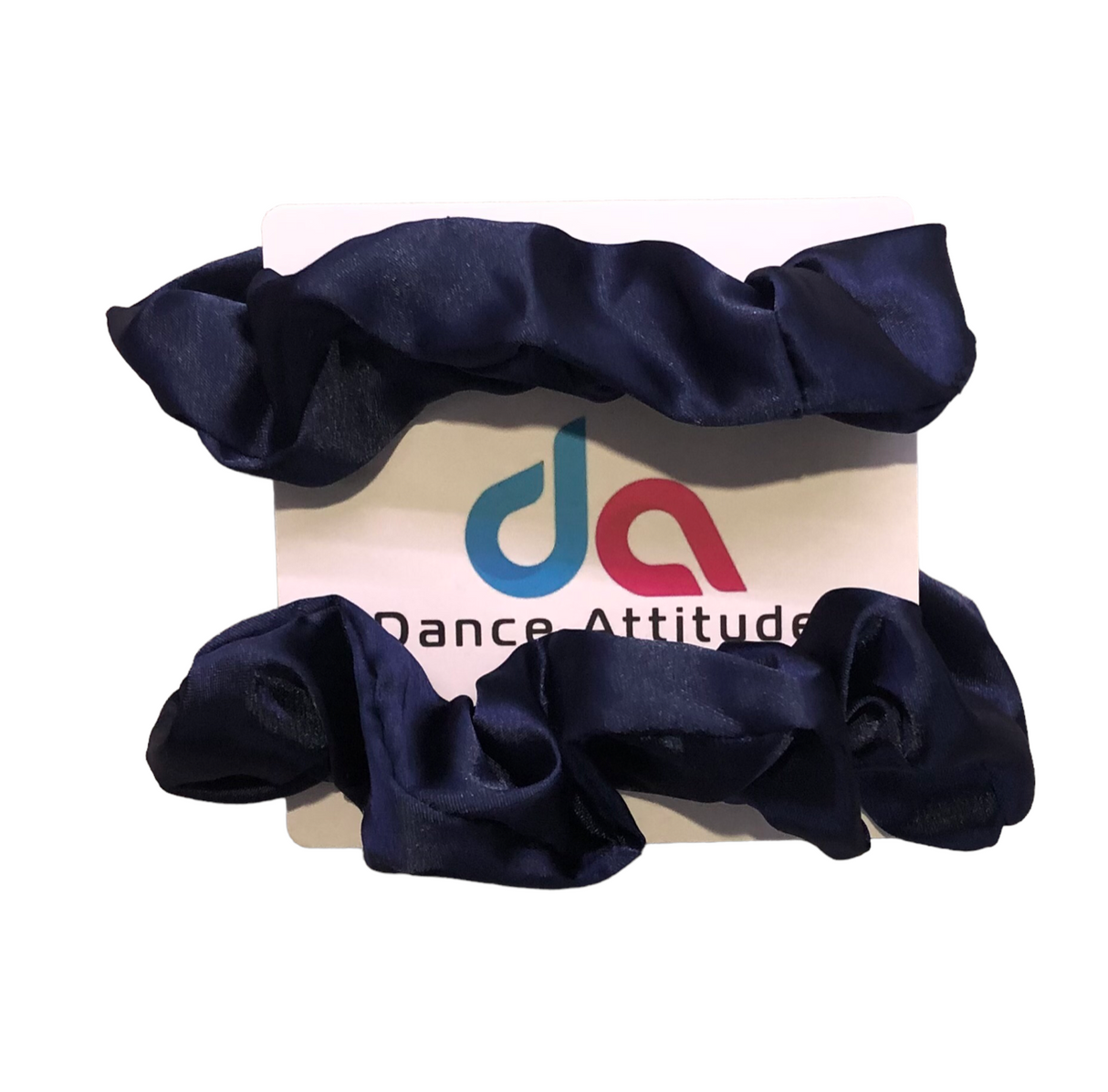 Scrunchie Navy 2 pk Satin
