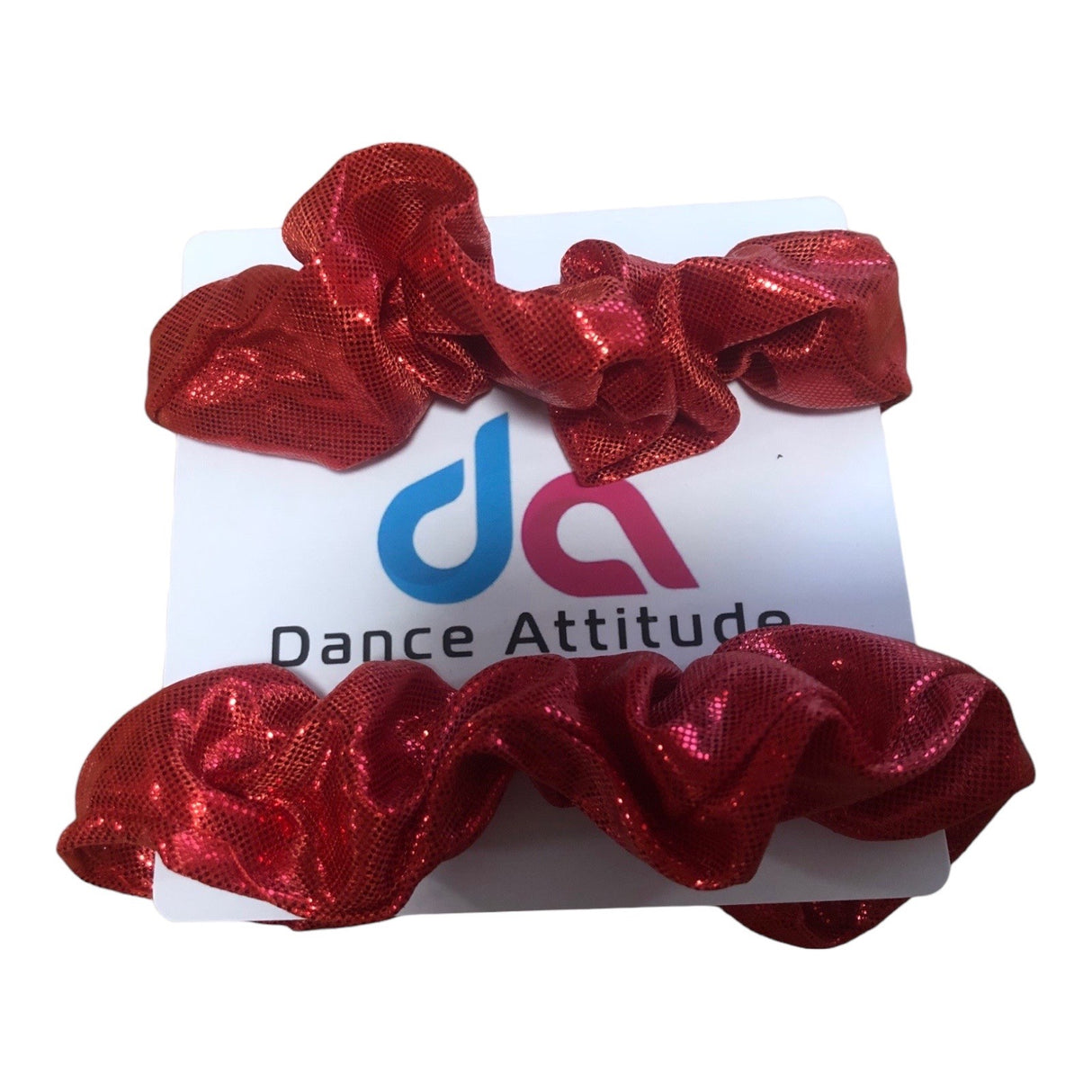 1 Metalic Scrunchie Red