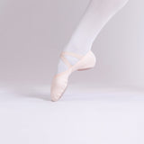 4 Way Stretch Canvas Ballet Shoes Salmon