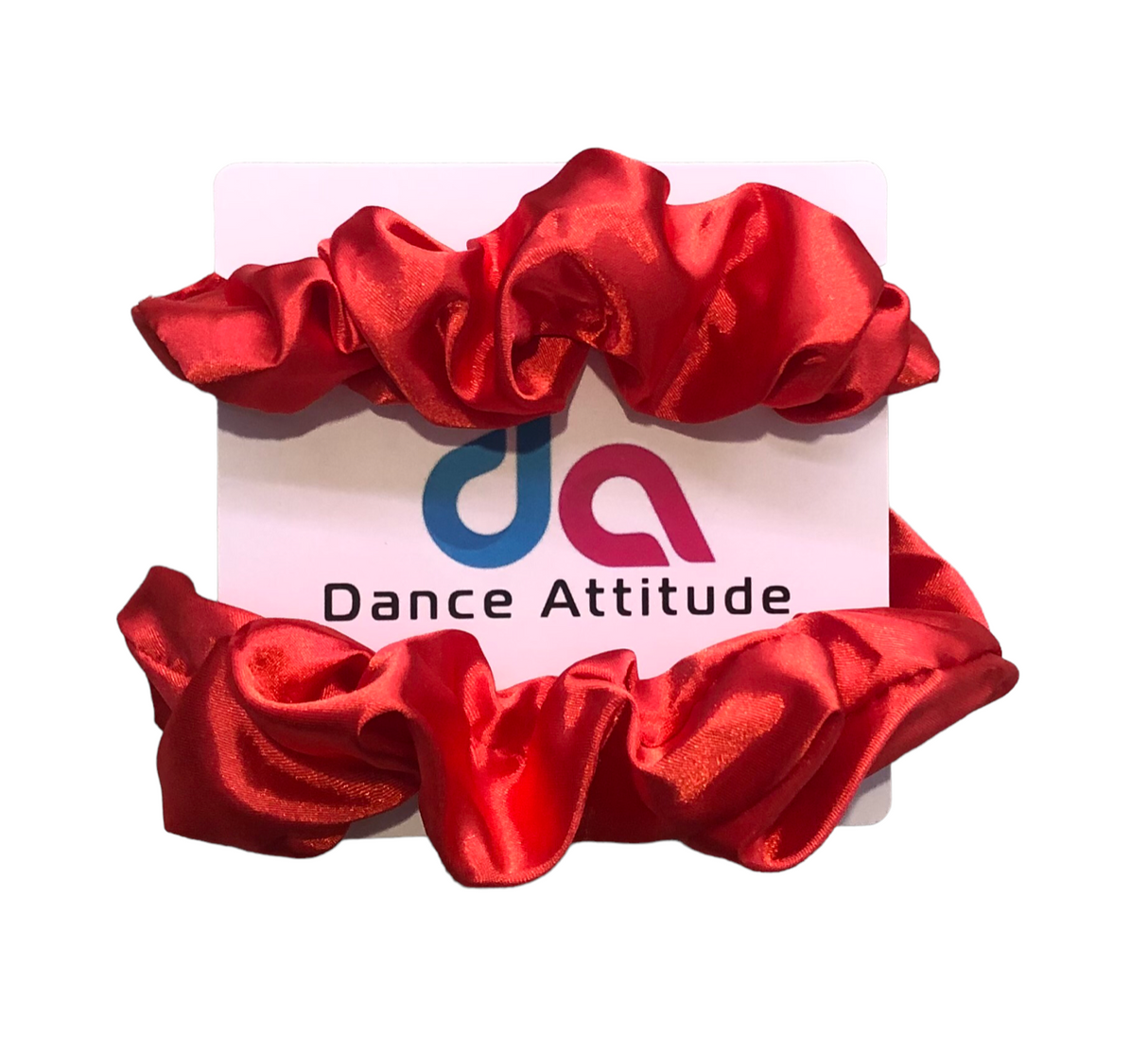 Scrunchie Red 2 pk Satin
